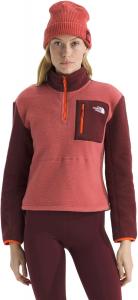 Женская кофта The North Face Yumiori с молнией до четверти, бордовый/коралловый