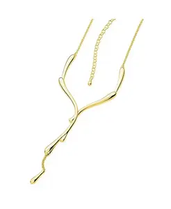 Капающее ожерелье из вермеля Lucy Quartermaine, gold