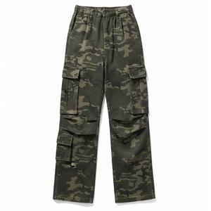 X1617 Повседневные брюки Unisex Camouflage, утепленные широкие брюки Unisex