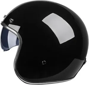 Ретро мотоциклетный шлем, шлем-джет, шлем для скутера с визором, открытый шлем, мотоциклетный полушлем, шлем для мопеда, сертифицированный DOT/ECE, унисекс, полушлемы для мопедов, байкеров, круизеров, скутеров HaiBing, 1