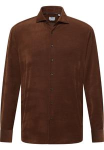 Рубашка делового покроя Regular Fit ETERNA, темно-коричневый