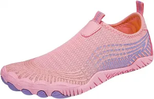 Водные обувь для мужчин и женщин, быстросохнущие аква-йога носки, обувь для плавания, пляжа и бассейна, для походов, прогулок, дайвинга и водного спорта на улице Generic, розовый