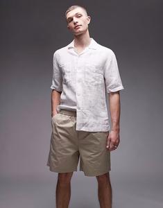 Шорты-накидки ARKET из хлопка бежевого цвета