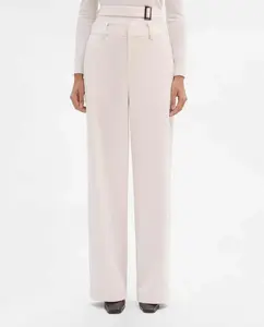 Женские брюки с широкими штанинами и поясом Simorra, белый