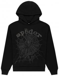 Худи Sp5der Phantom Web Hoodie 'Black', черный