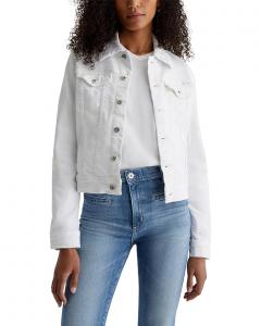 Куртка AG Jeans Robyn Fitted Denim Jacket, белый