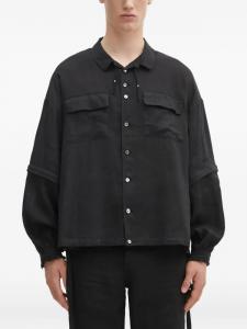 Рубашка Undercover с двумя карманами и пуговицами, черный
