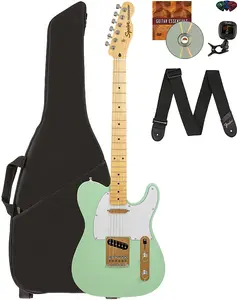 Fender Squier Affinity Telecaster - Surf Green с чехлом для гитары