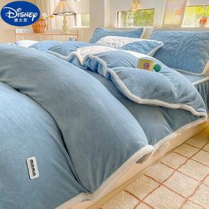 Disney Пододеяльник из молочного вельвета 200х230 см, цвет Bingxuelan, вышивка