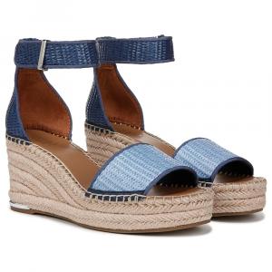 Эспадрильи на танкетке Clemens Franco Sarto, denim blue fabric