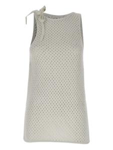 ANDREĀDAMO Топ в сетку, белый