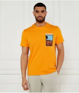 Футболка S-VALDOR SS relaxed fit Napapijri, оранжевый