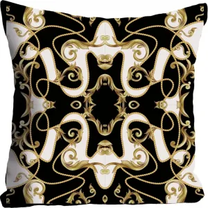 Декоративная подушка Орнамент, наволочка без наполнителя, 1 штука Queence, Bunt + bedruckt