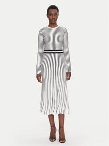 Облегающее трикотажное платье FS25SD5002K501N8 Fracomina, белый