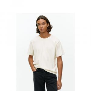Футболка Arket с круглым вырезом и короткими рукавами, кремовый