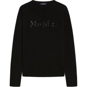 Свитер с логотипом 'S MAX MARA, черный
