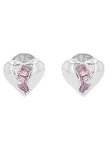 Adeliás Женские серьги - серьги-гвоздики из серебра 925 пробы с кубическим цирконием в серебряной оправе