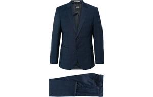 HUGO BOSS Мужской синий деловой костюм