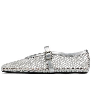 GG-CC GG CC Дышащие сетчатые повседневные туфли женские серебристые, цвет Silver