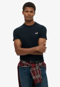 Базовая контрастная футболка с вышивкой Superdry & Co, Eclipse Navy