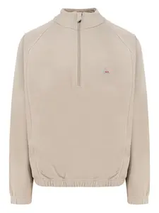 Толстовка с воротником на молнии и вышитым логотипом Roa, нейтральный