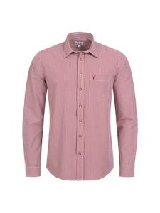 Традиционная рубашка Руди с длинными рукавами бордового цвета Nübler