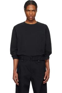 Боксерская футболка с длинным рукавом Lemaire, черный