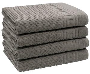 Банные полотенца Zollner 00000358 4er-Set, антрацит