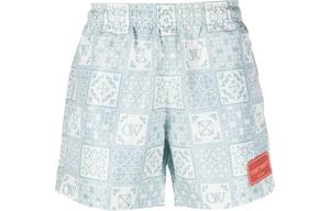 Пляжные шорты мужские светло-голубые Off-White, светло-голубой