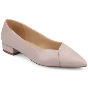 Средние и широкие женские балетки Carmin на устойчивом каблуке Journee, сиреневый