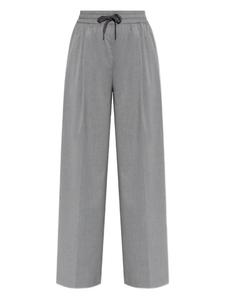 SAMSOE SAMSOE широкие брюки со складками, серый