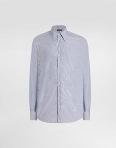 Полосатая золотая рубашка DOLCE & GABBANA, мультиколор