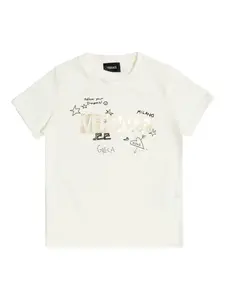 Футболка с логотипом Versace Kids, белый
