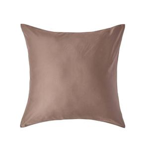 Наволочка Homescapes Fadendichte 400, коричневый - 80 х 80 см