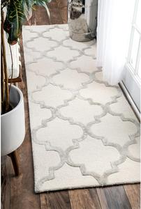 nuLOOM ковер 77 x 244 см Hand Tufted Park Avenue Trellis Runner, Ivory