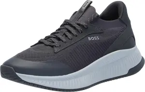 Hugo Boss Mens Modern Knit Structure Беговые кроссовки, Dark Charcoal