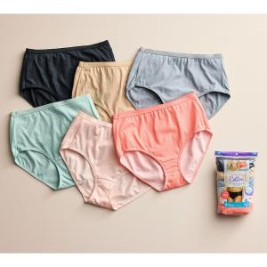 Женское нижнее белье Hanes Ultimate из 6 комплектов дышащего хлопкового хипстерского нижнего белья 41H6CC, цвет Black Grey