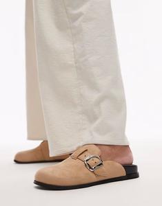 Сабо Topshop Beck из светло-коричневой замши