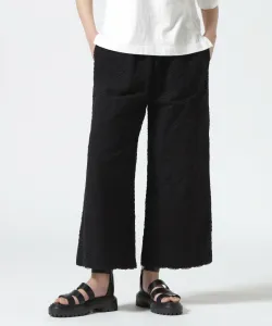 Широкие брюки из хлопка с кружевом от Bomnivore