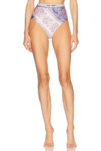 Lucky High Waist Низ бикини Zimmermann, Blue Bandana