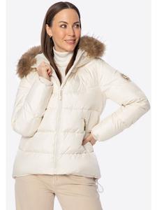 Женская куртка с манжетами светло-бежевого цвета Wittchen