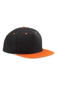 Контрастная кепка Snapback с 5 панелями (2 шт. в упаковке) Beechfield, черный