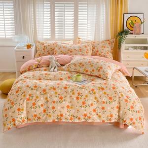 FUANNA Комплект постельного белья, 220 см, 4 предмета, Man Yu Jia Ren