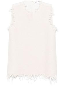 Топ со вставками Jil Sander, нейтральный цвет