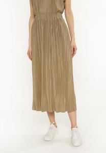 Юбка плиссированная A-line skirt usha, оливковый