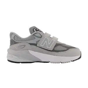 Кроссовки New Balance 990v6 Hook & Loop Little Kid X-Wide, серый