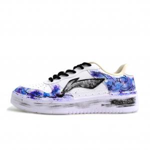 Легкие и дышащие низкие скейтбордные кроссовки LiNing Pontoon Boats, унисекс., синий фиолетовый