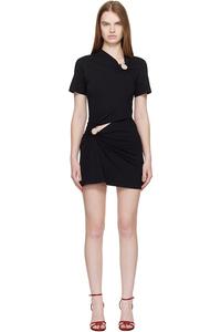 Мини-Платье с пирсингом Rabanne, черный