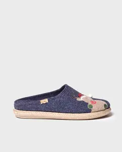Мужские войлочные домашние тапочки с вышивкой Toni Pons, синий