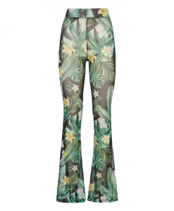 Расклешенные брюки в гавайском стиле Philipp Plein, мультиколор